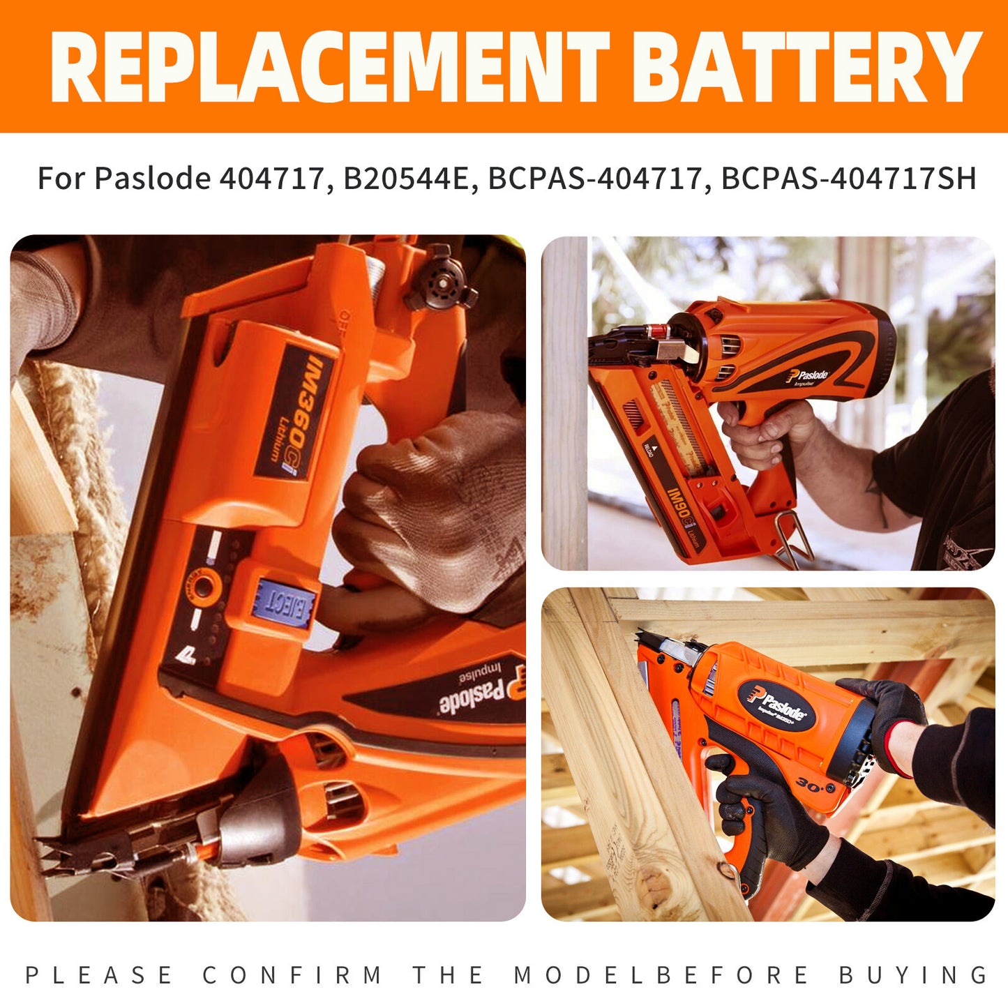 SHENTEC 4AH 6V Ni-MH BATTERIA PER PASLODE 404717 900400 902200 IM50 IM65 IM250