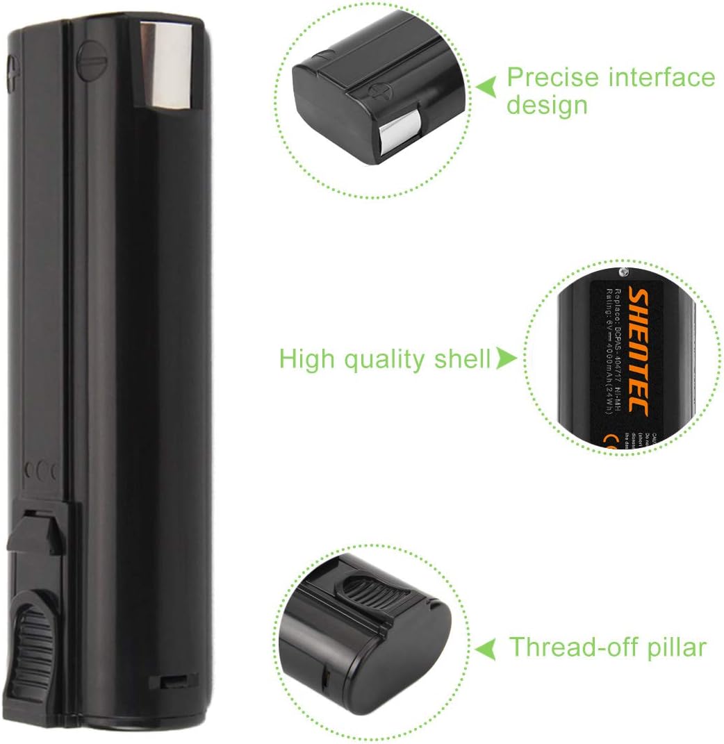 SHENTEC Batteria 4000mAh 6V compatibile con Paslode
