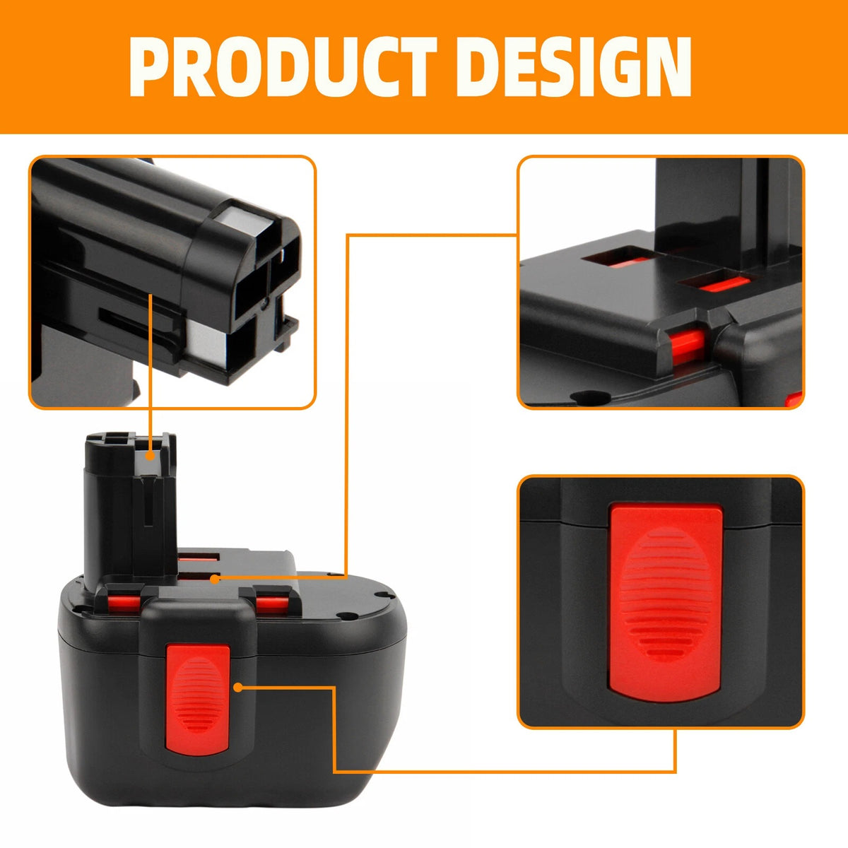 Batteria SHENTEC Ni-MH 24V 4Ah per Bosch BAT240 BAT299 BAT030 BAT031 GBH24VF
