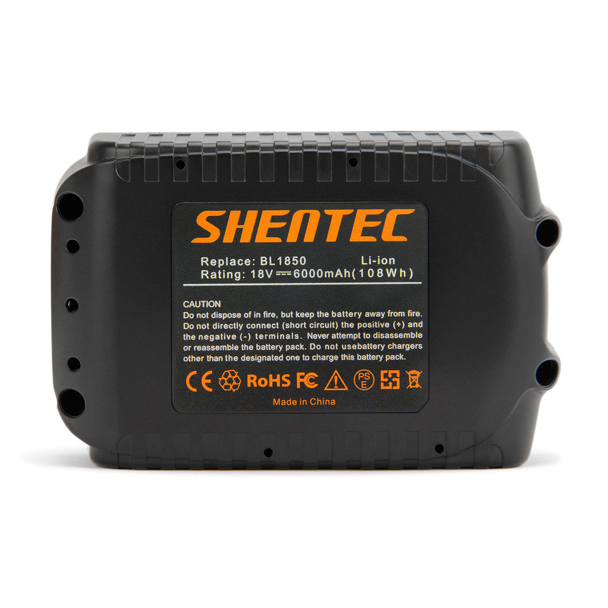 SHENTEC 2X 18V 6Ah Batteria di ricambio agli ioni di litio per Makita BL1830 BL1840 BL1850 BL1860 194230-4 194205-3