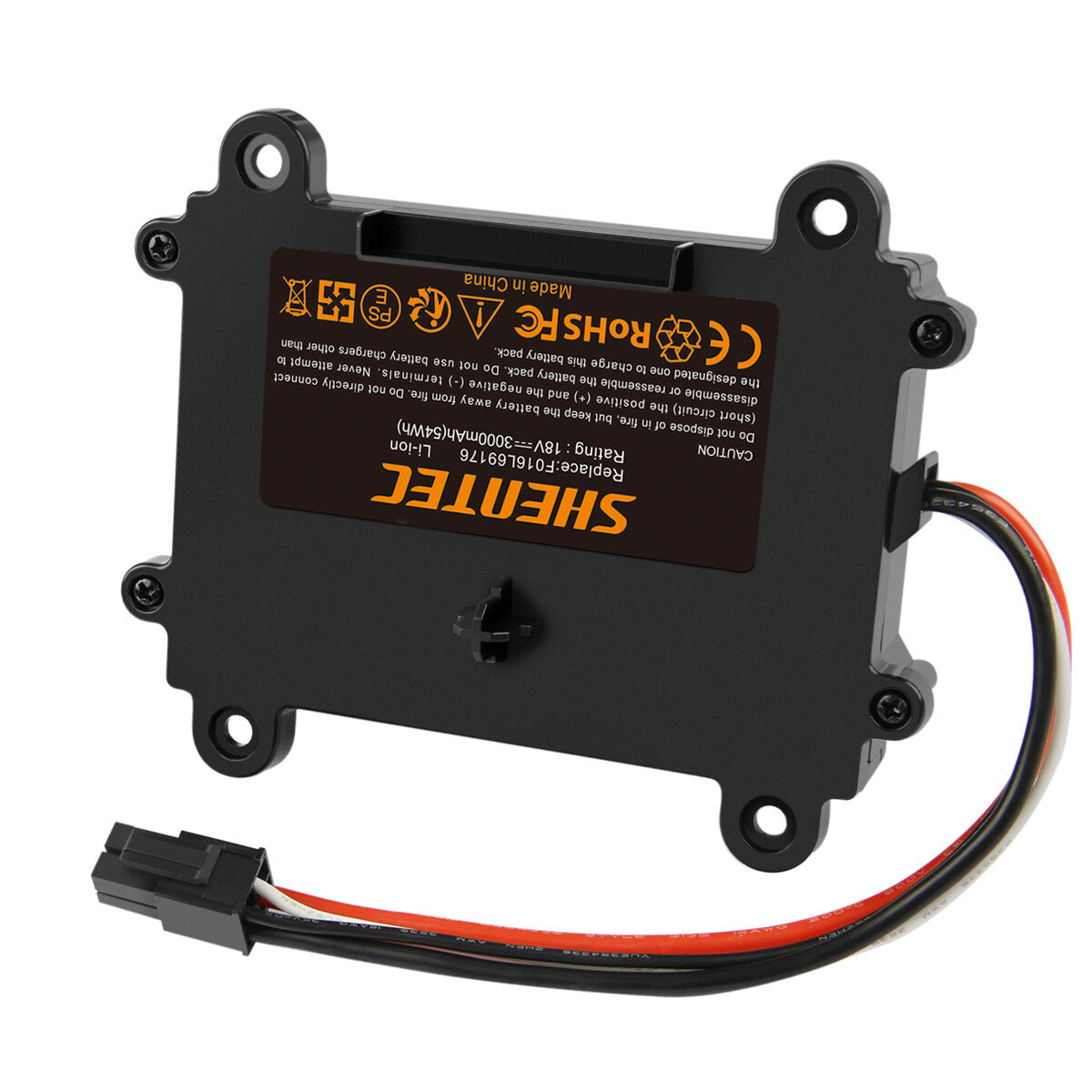 SHENTEC 3.0Ah 18V BATTERIA LI-ION PER BOSCH INDEGO F016L69176 F016104898 5INR19/66 S+400