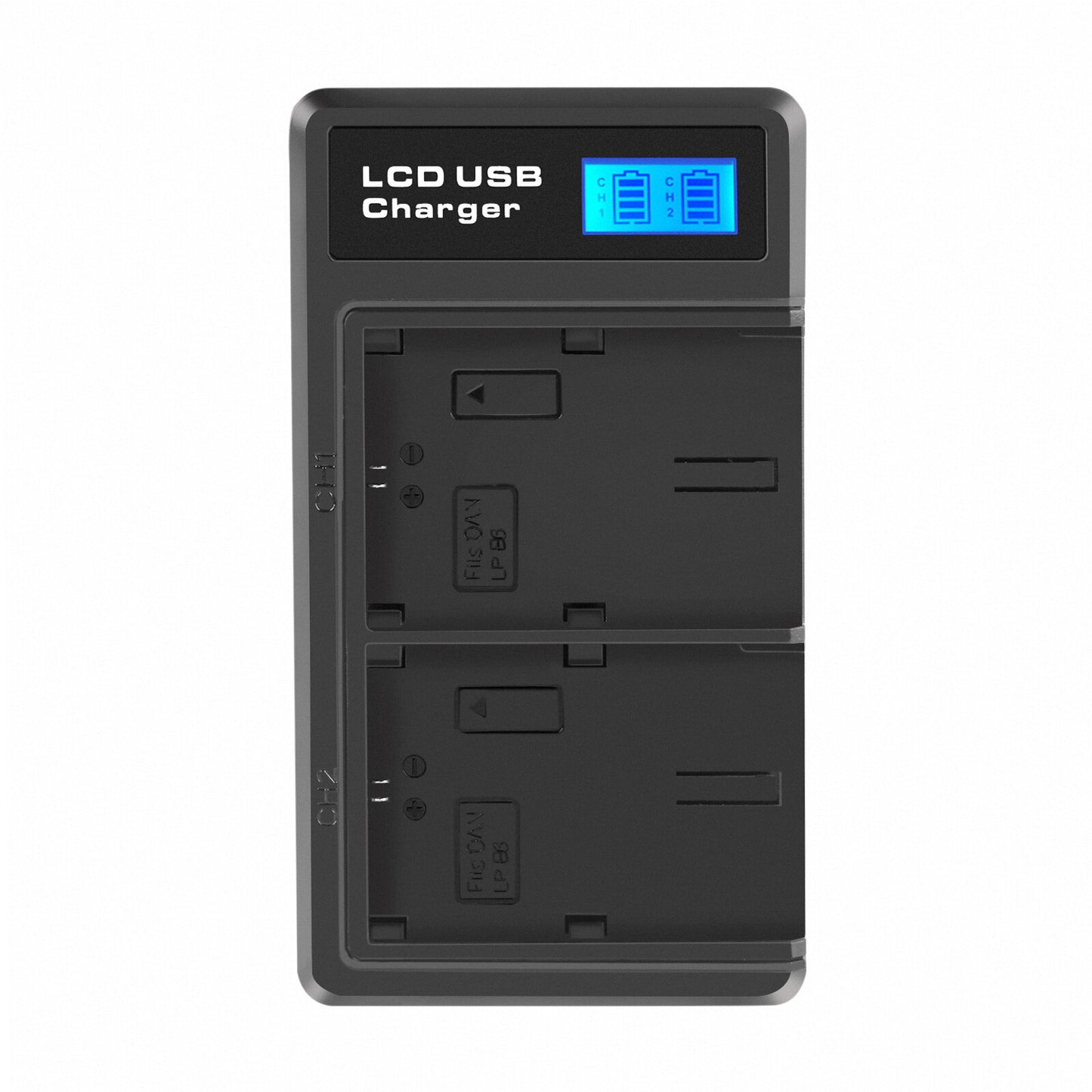 2xLP-E6 LP-E6N Batteria+Caricabatterie Doppio per Canon EOS 90D 5D Mark III IV 80D 60D 70D