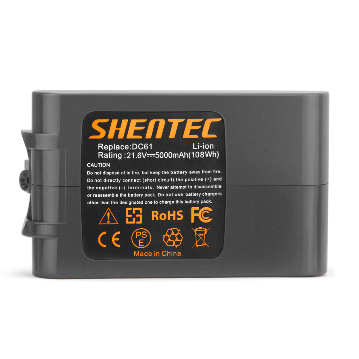 SHENTEC Batteria sostitutiva Li-ion 21.6V 5000mAh per Dyson V6 DC58 DC72 DC61 DC62 DC74 DC59 965874-02