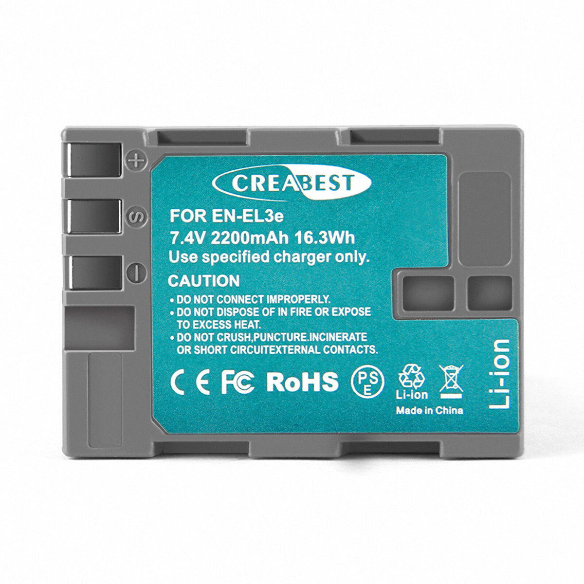 2X Batteria 2.2Ah EN-EL3E + doppio caricabatterie per Nikon D70 D70S D100 D50 D90 D700 D300