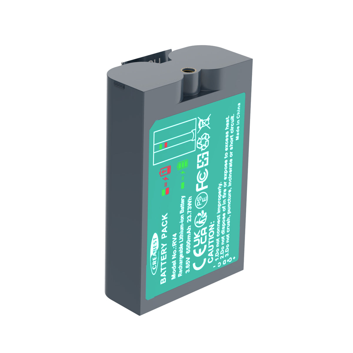 SHENTEC 6.4Ah V4 Batteria Ricaricabile Per Ring Video Doorbell 2 3 4 Spotlight Stick Up