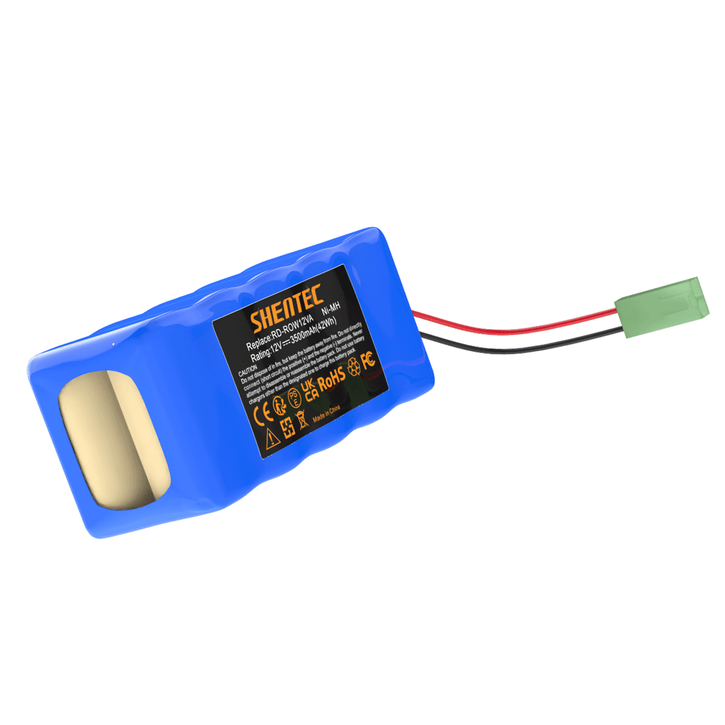 SHENTEC Batteria sostitutiva 3.5Ah 12V per RD-ROW12VA per Rowenta RH846301 RS-Rh5488 RH846501