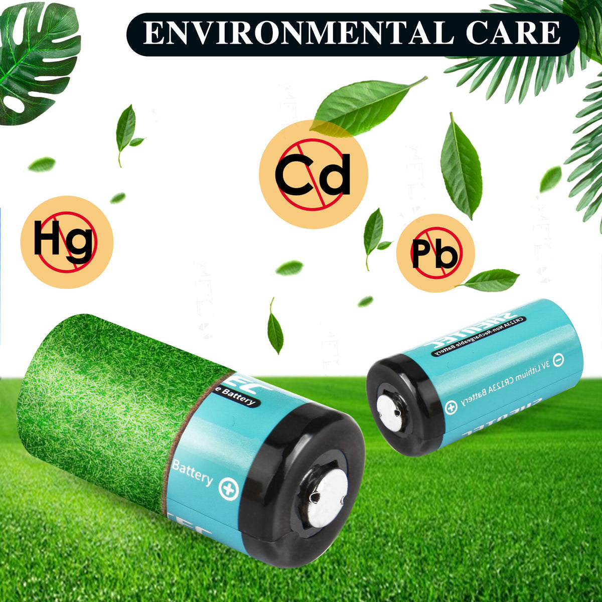SHENTEC 20x Batterie al litio 3V 1600mAh 123 CR123 CR123A per fotocamera DL123A