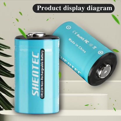 SHENTEC 20x Batterie al litio 3V 1600mAh 123 CR123 CR123A per fotocamera DL123A