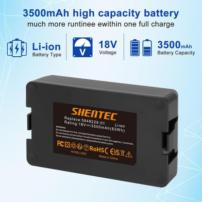SHENTEC Batteria di ricambio Li-ion 18V per giardino e prato Husqvarna Automower 115H 305 2020 310 2020 520 2021 520 2022 Limited Edition 2020
