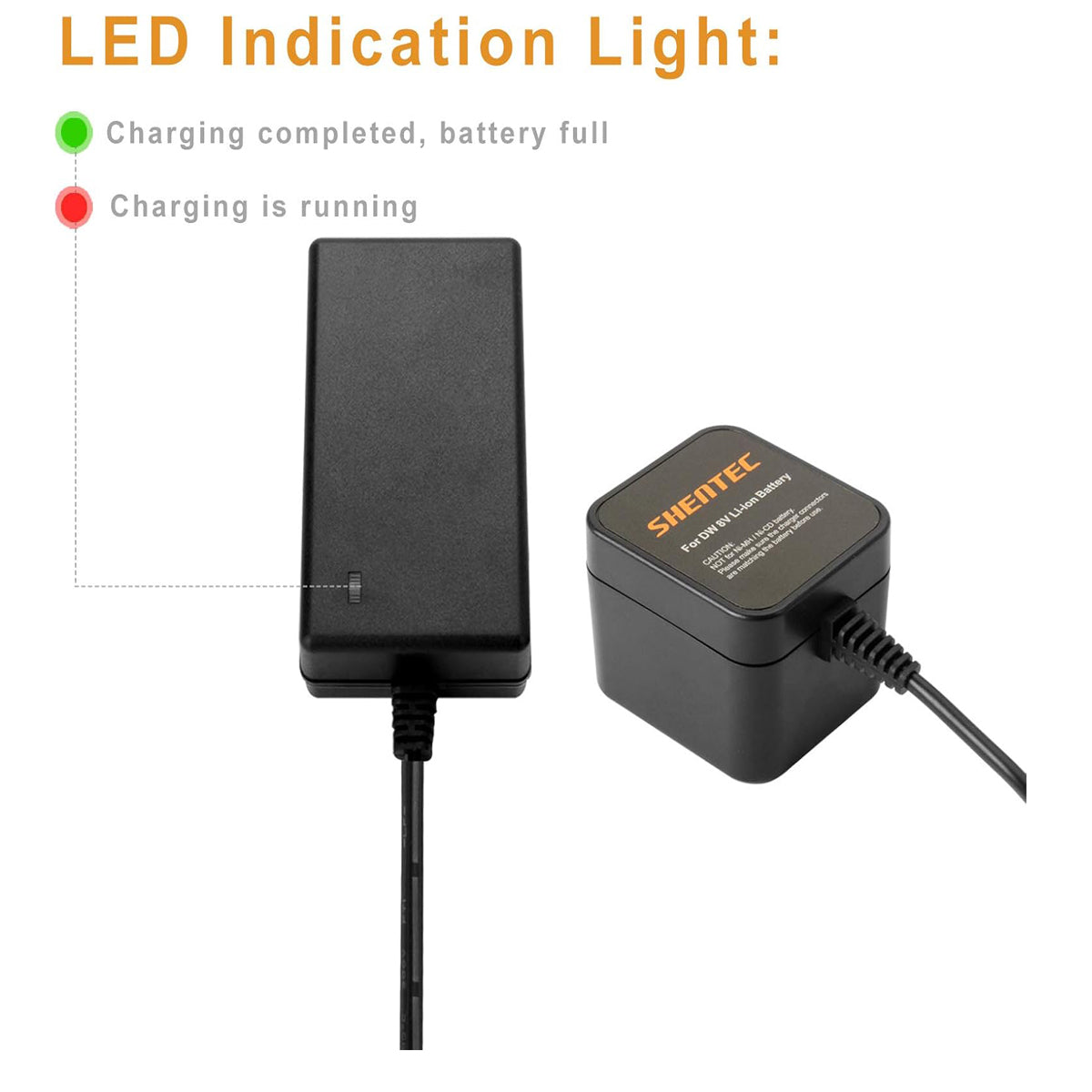 SHENTEC 8V Li-Ion Charger Compatible with DEWALT