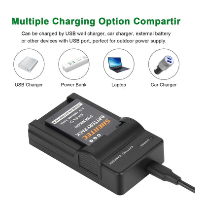 SHENTEC Li-ion EN-EL12 EL12 Battery Charger for Nikon Coolpix