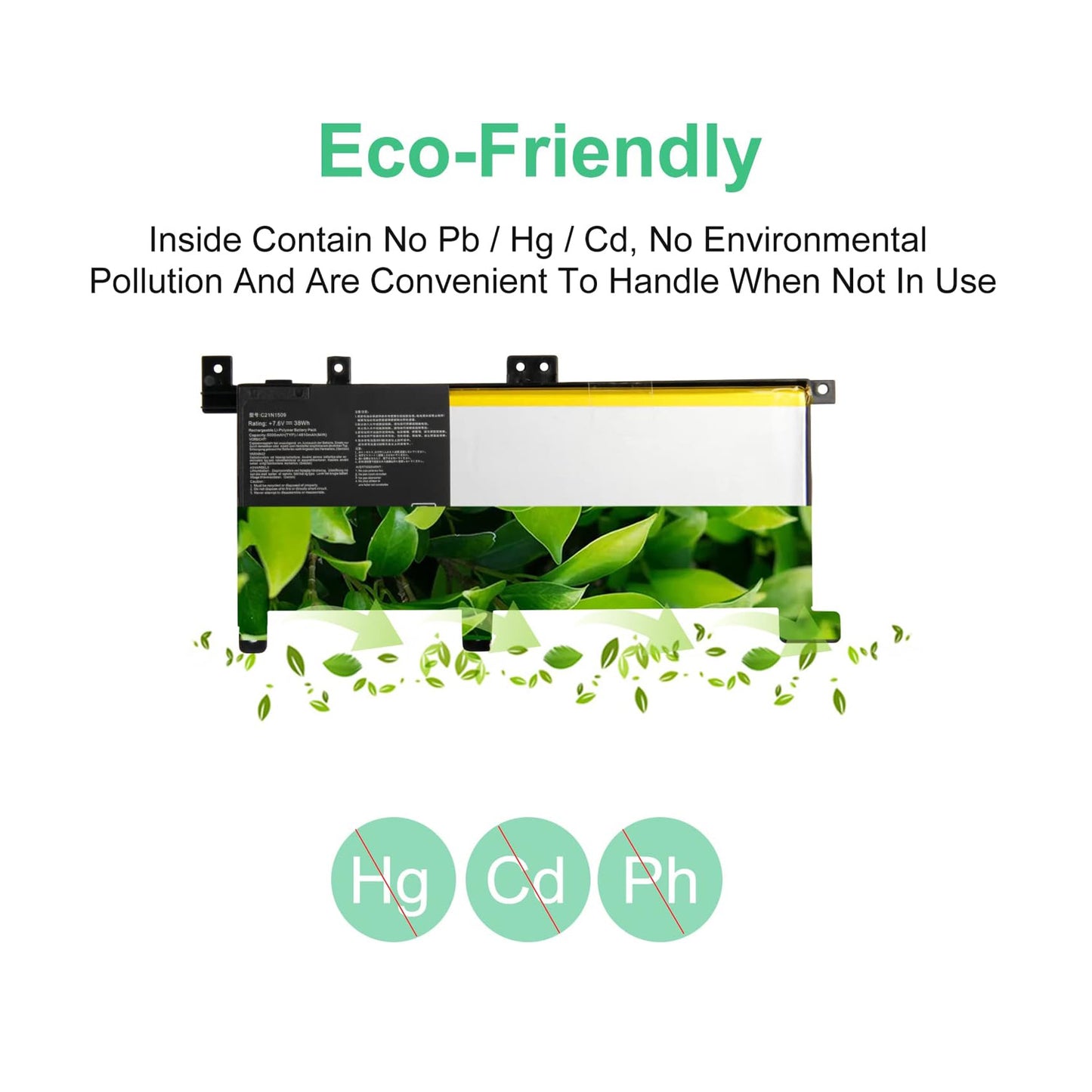 SHENTEC 7.6V 38Wh C21N1509 Battery for Asus Vivobook