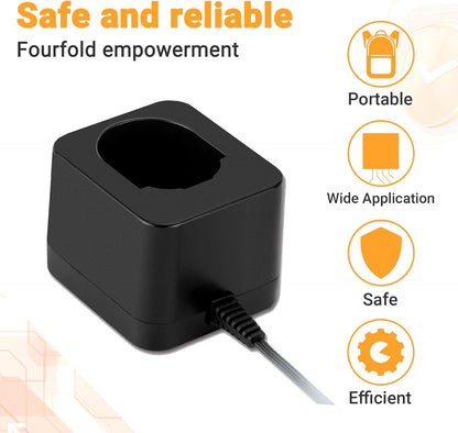 SHENTEC 7.2V-18V Battery Charger Compatible with Black and Decker