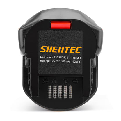 SHENTEC Batteria di ricambio 12V 3.5AH Ni-MH per AEG B1214G BS12G BS12X 4932352532 4932399697 4932399696