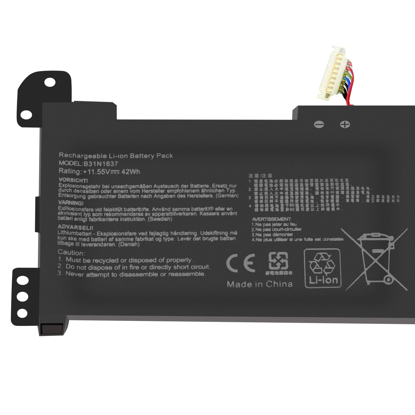Batteria 42W B31Bi9H B31N1637 per ASUS VivoBook S510UQ X510UR-3B X510UN-1A X510UQ-3F