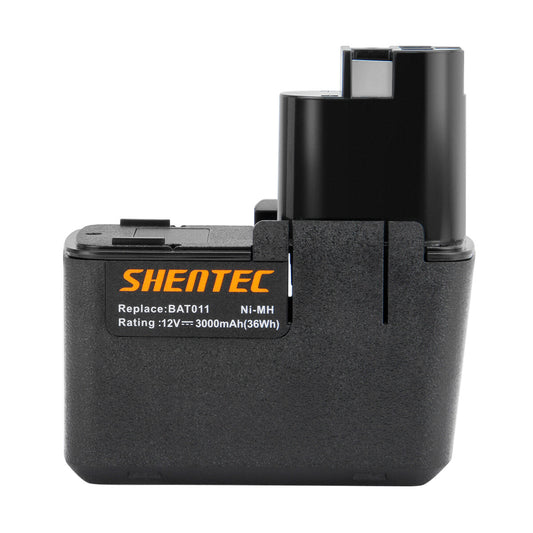 SHENTEC Batteria Ni-MH 12V 3.0AH per Bosch BAT011 H1214N 2607335054 2607335055 2607335071