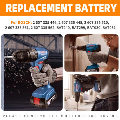 Batteria SHENTEC Ni-MH 24V 4Ah per Bosch BAT240 BAT299 BAT030 BAT031 GBH24VF