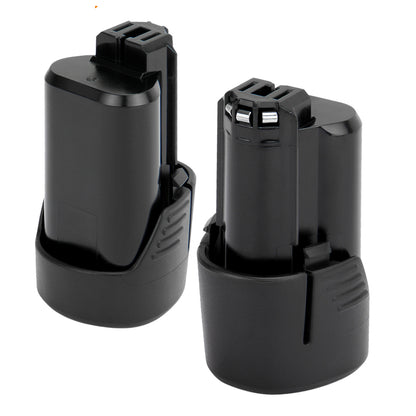 SHENTEC 2X 3.0AH 10.8V Batteria di ricambio Li-ion per Bosch BAT411 BAT413 GSR GDR GWI GSA GMF