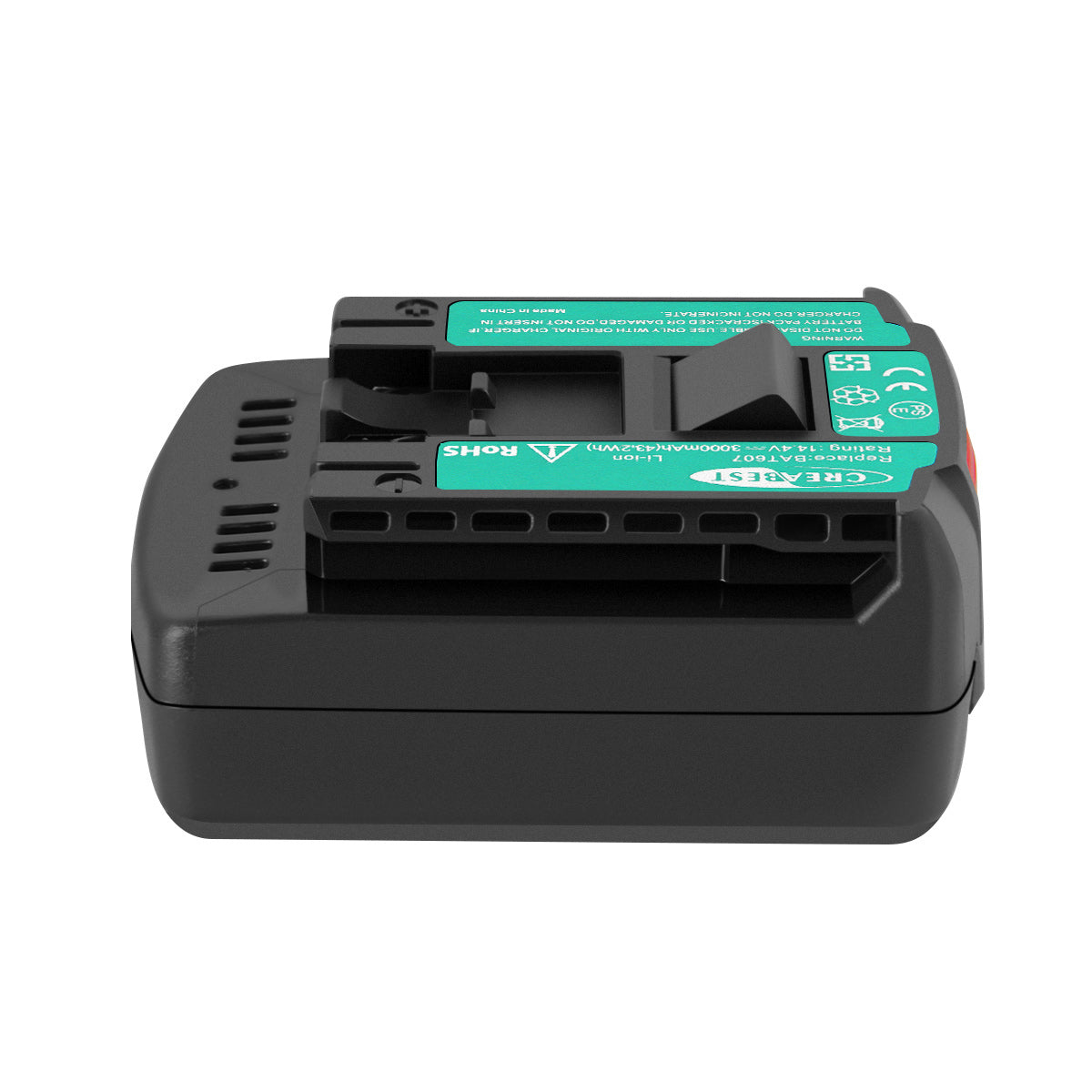 SHENTEC Batteria di ricambio Li-ion 14.4V 3500mAh per Bosch BAT607G BAT607 BAT614G 2607336318 2607336150