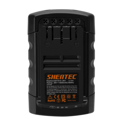 SHENTEC Batteria Li-ion 5.0AH 36V per Bosch BAT810 BAT818 BAT840 GSR GSB