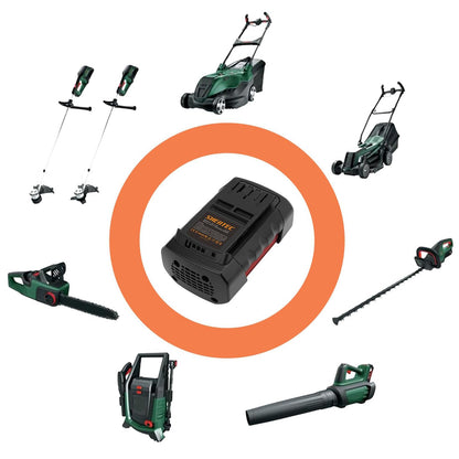 SHENTEC Batteria sostitutiva Li-ion 36V 5aH per Bosch Rotak 32 LI 34 LI 37 LI 43 LI Bosch 36V BAT810 BAT836 BAT840 D70771 2607336003