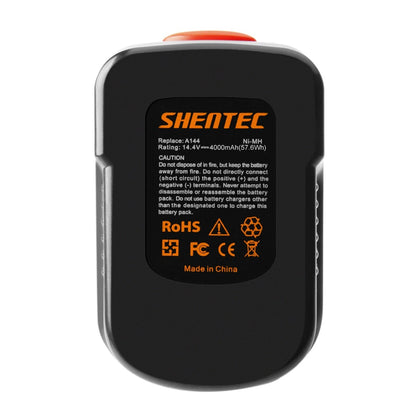 SHENTEC Caricabatterie Ni-MH 4.0Ah 14.4V per Black & Decker A14 B-8316