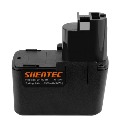 SHENTEC Batteria Ni-MH 9.6V 3500mAh per Bosch BAT001 BH-974N PSR GSR GSB PSB GBM 9.6VES-2