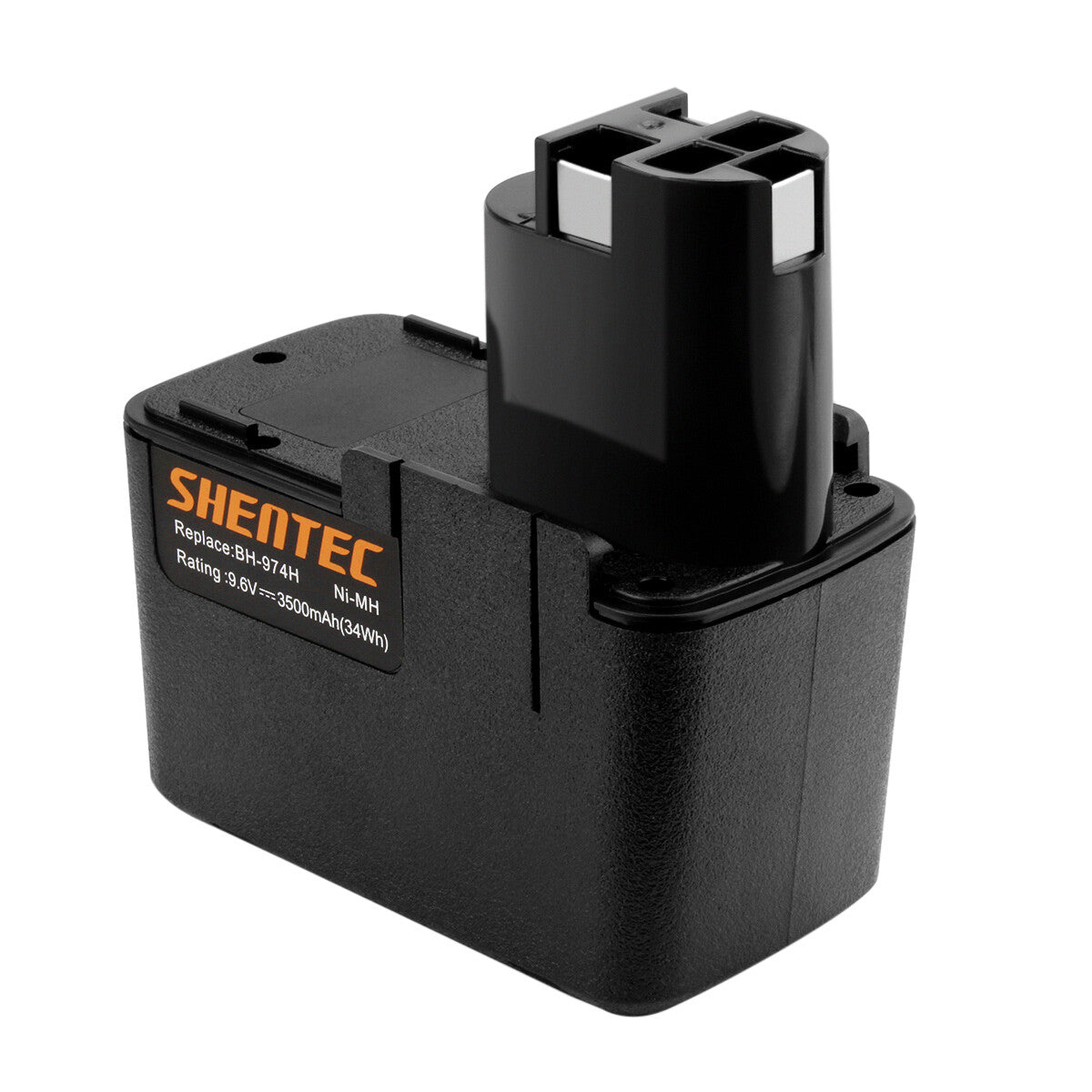 SHENTEC Batteria Ni-MH 9.6V 3500mAh per Bosch BAT001 BH-974N PSR GSR GSB PSB GBM 9.6VES-2