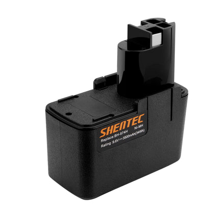 SHENTEC Batteria Ni-MH 9.6V 3500mAh per Bosch BAT001 BH-974N PSR GSR GSB PSB GBM 9.6VES-2