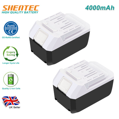 SHENTEC 2X 4000mAh 14.4V LI-ion BATTERIA DI RICAMBIO PER MAKITA BL1413G BL1411G BL1415G DF347D UH420D