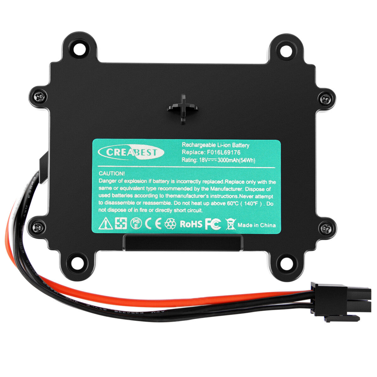 SHENTEC 3.0Ah 18V BATTERIA LI-ION PER BOSCH INDEGO F016L69176 F016104898 5INR19/66 S+400