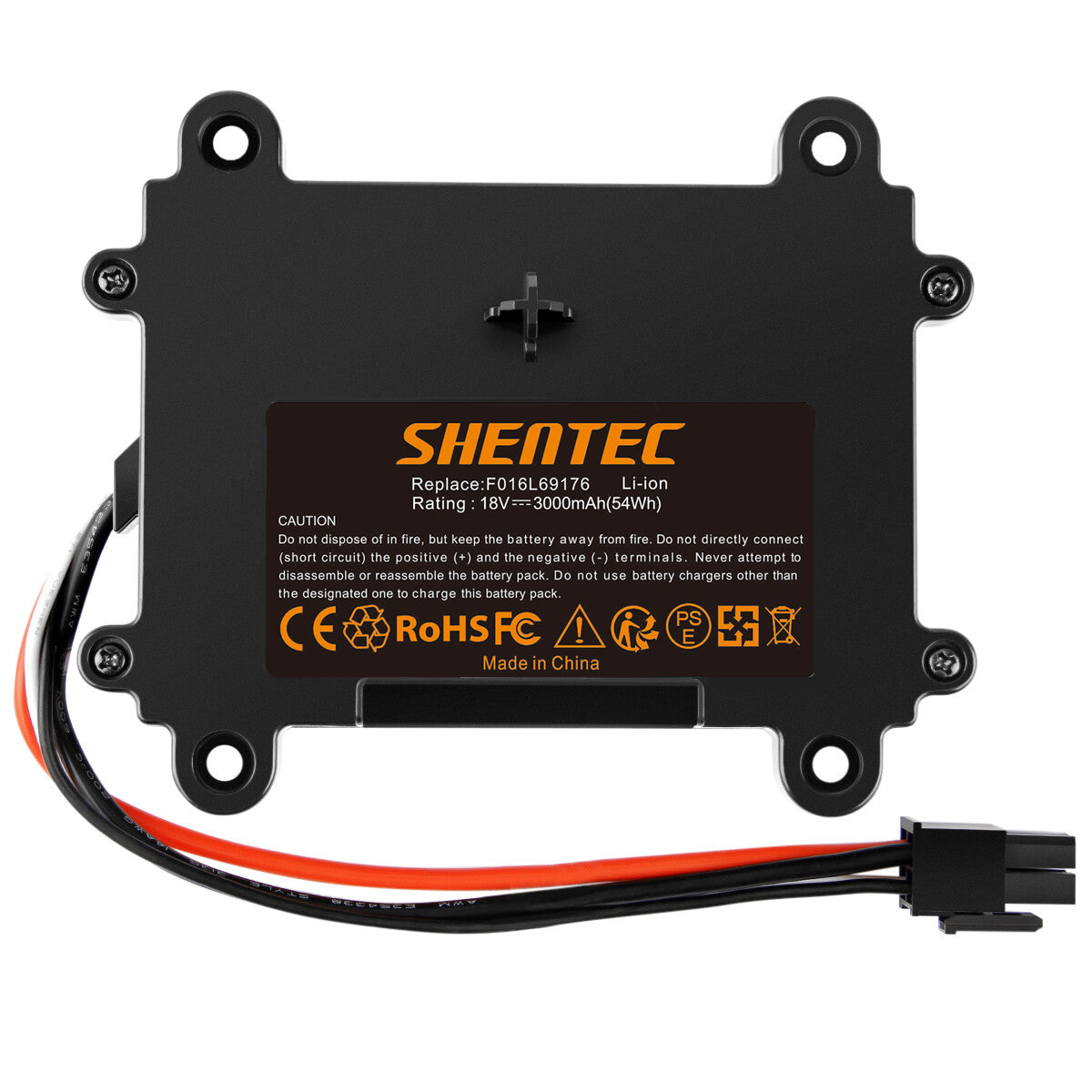SHENTEC 3.0Ah 18V BATTERIA LI-ION PER BOSCH INDEGO F016L69176 F016104898 5INR19/66 S+400