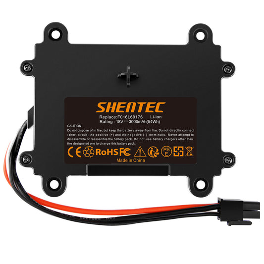 SHENTEC 3.0Ah 18V BATTERIA LI-ION PER BOSCH INDEGO F016L69176 F016104898 5INR19/66 S+400