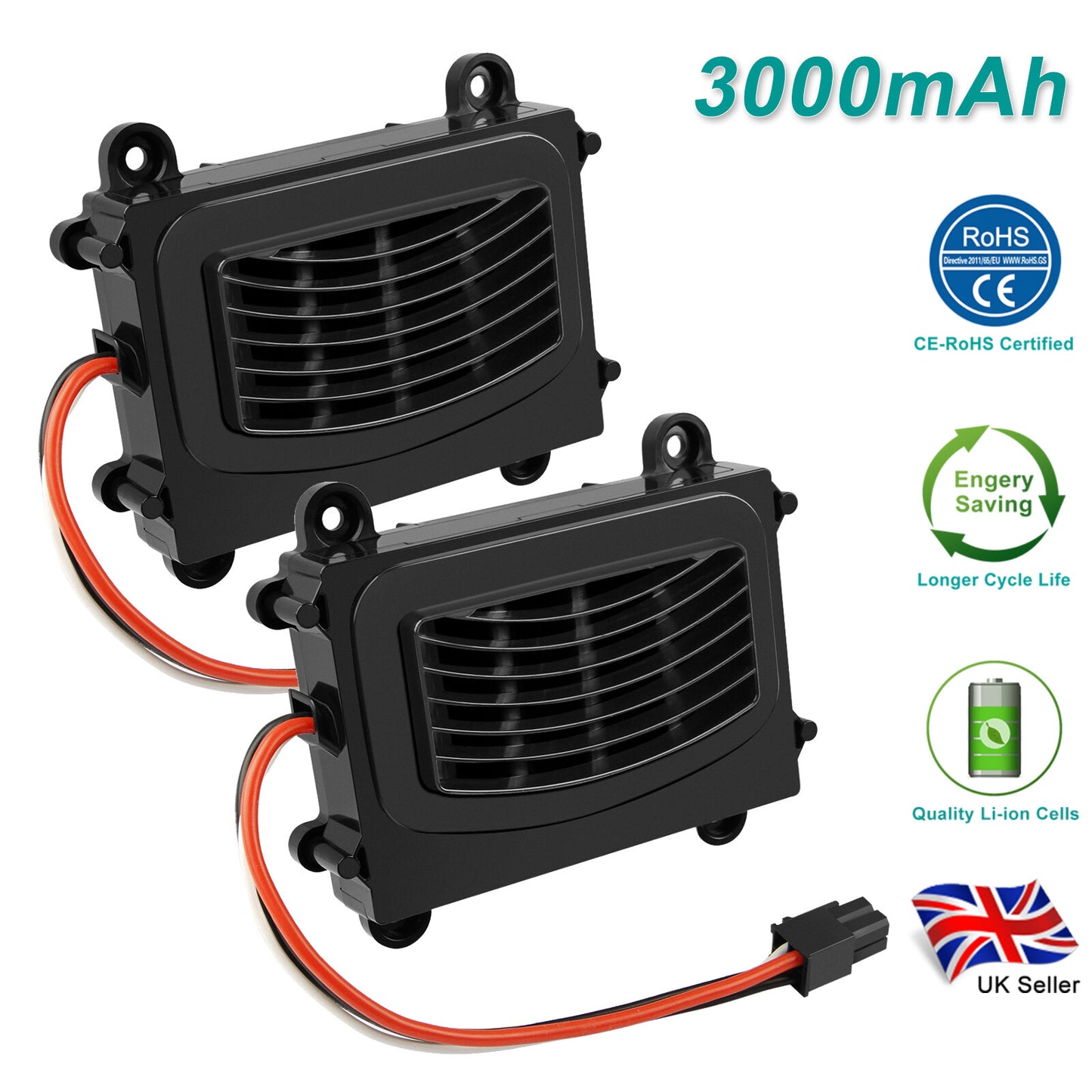 2X 3000mAh 18V Li-ion Batteria per 5INR19/66 Bosch Indego 400 Indego M 700 M+ 700