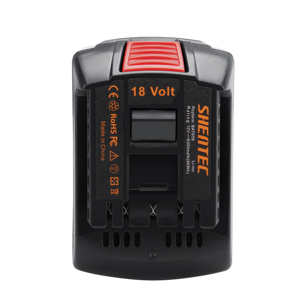Batteria Li-Ion SHENTEC 6Ah 18V per BOSCH BAT609 GSR GSB GST GSA GDR GBH GWS GDS 18 V-LI