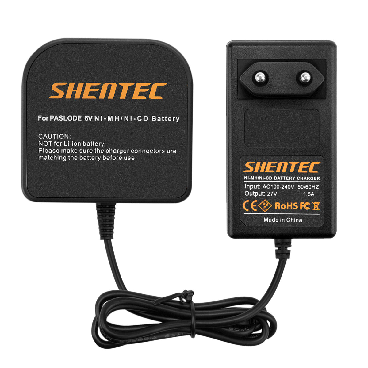 SHENTEC Caricabatterie per batteria Ni-MH 6V per Paslode 404717 404400 900400 900420 900421 900600