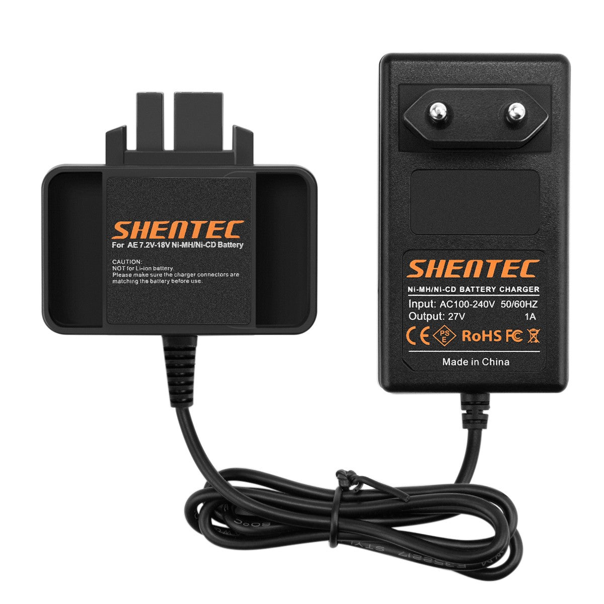 SHENTEC Caricabatterie per Milwaukee AEG B9.6 BX9.6 BXS9.6 MX9.6 4 932 366 429