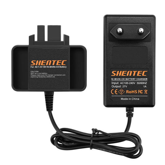 SHENTEC Caricabatterie per Milwaukee AEG B9.6 BX9.6 BXS9.6 MX9.6 4 932 366 429