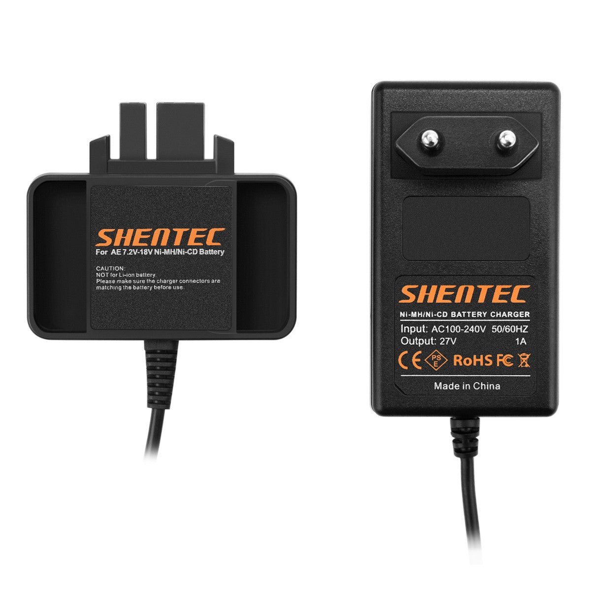 SHENTEC Caricabatterie per Milwaukee AEG B9.6 BX9.6 BXS9.6 MX9.6 4 932 366 429