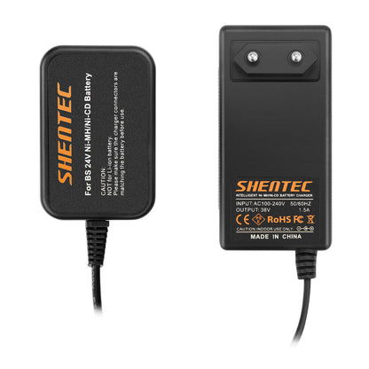 Caricabatterie SHENTEC 7.2V-24V Ni-MH/CD per Bosch BAT040 BAT045 BAT240 GDS GSR GS PSB