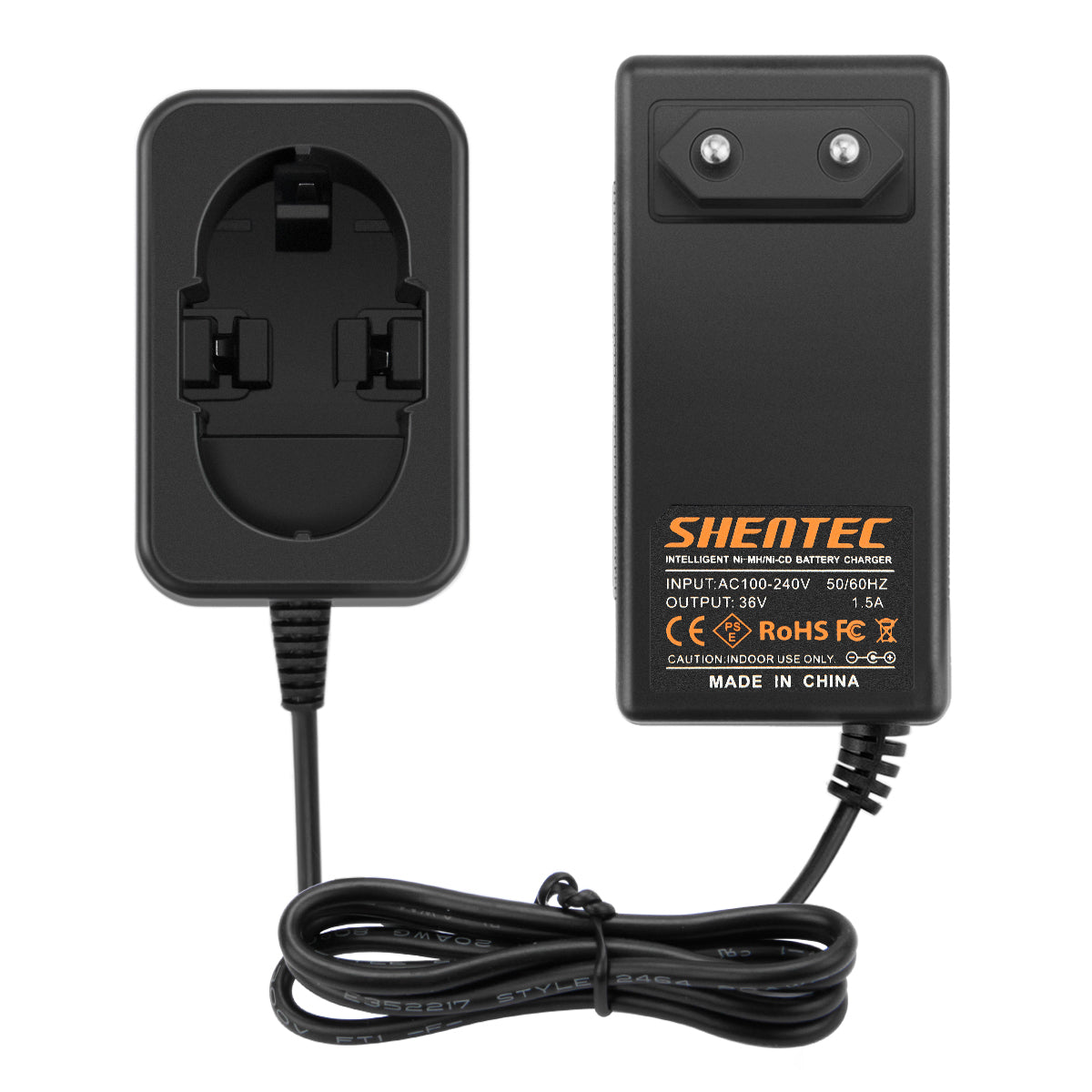 Caricabatterie SHENTEC 7.2V-24V Ni-MH/CD per Bosch BAT040 BAT045 BAT240 GDS GSR GS PSB