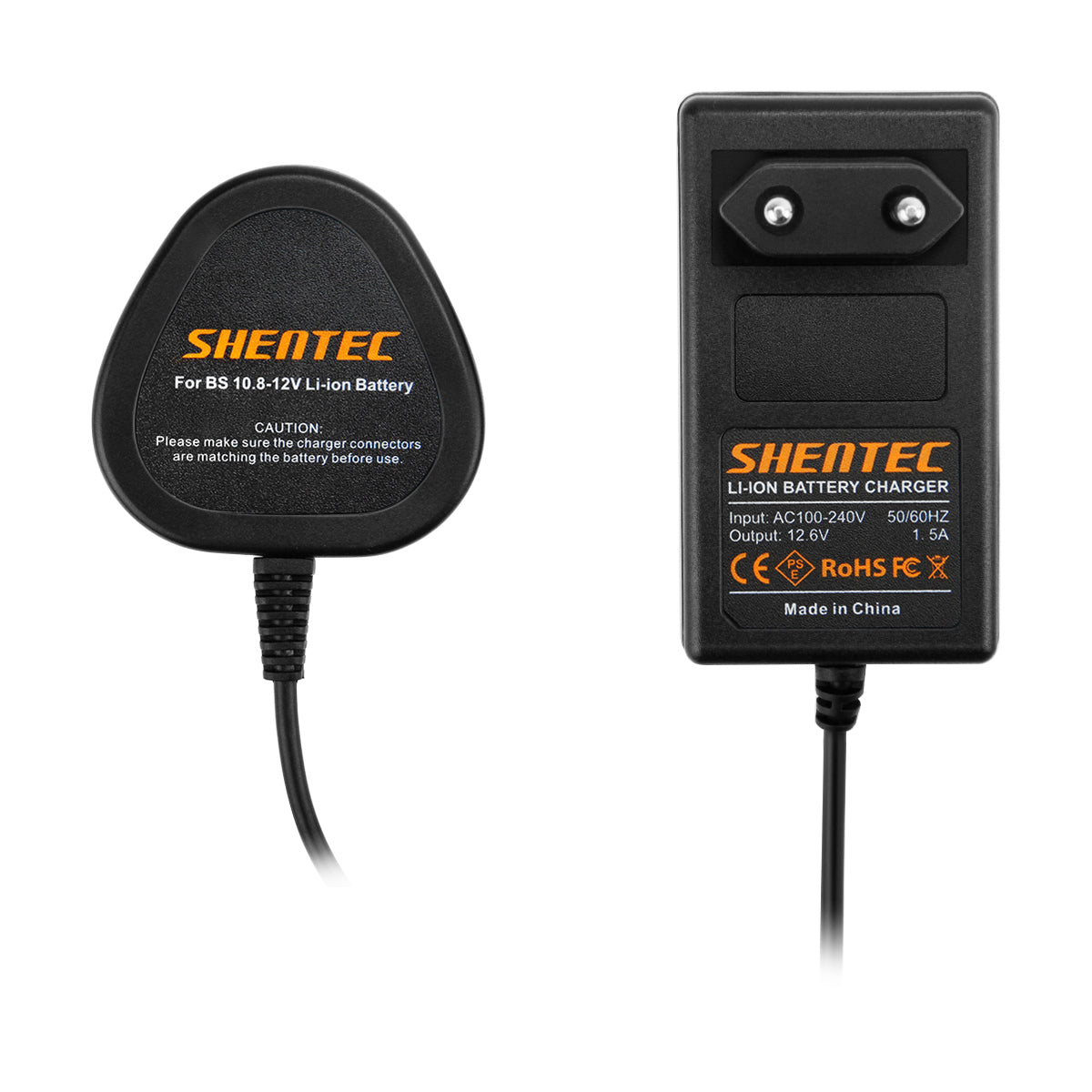 Caricabatterie Li-ion SHENTEC 10.8V/12V per Bosch BAT411 BAT412 BAT413 2607336864 2607336013