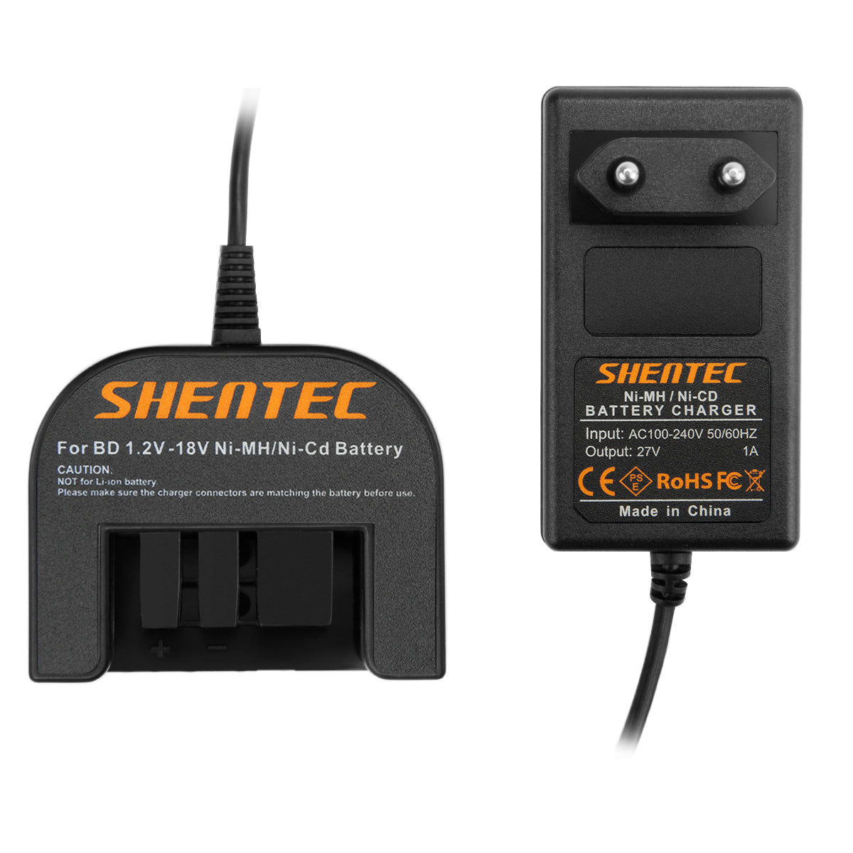 SHENTEC CARICABATTERIE Ni-MH 9.6V-18V PER BLACK DECKER A12 A1712 FSB12 HPB12 B-8315 FS120B