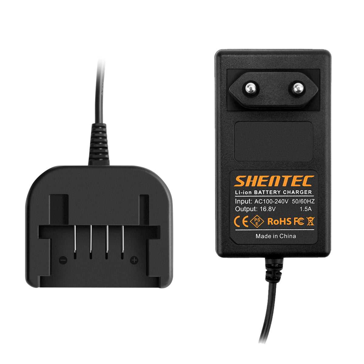 SHENTEC Caricabatterie Li-ion 14.4V per Black&Decker BL1314 LB16 ASL148KB LDX120C LST220