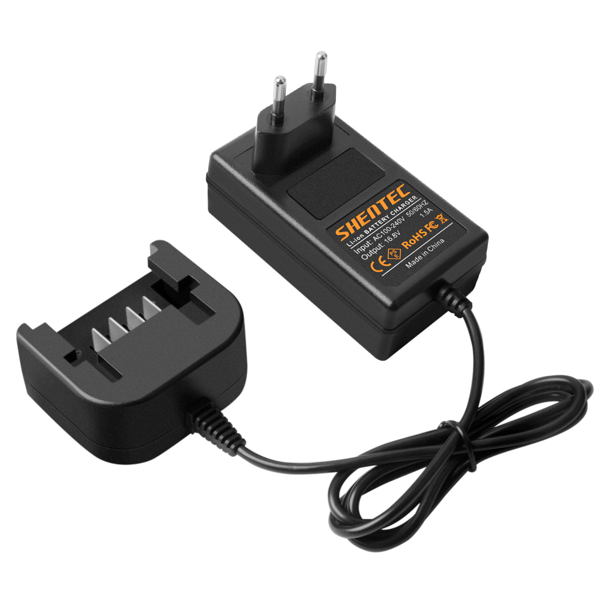 SHENTEC Caricabatterie Li-ion 14.4V per Black&Decker BL1314 LB16 ASL148KB LDX120C LST220