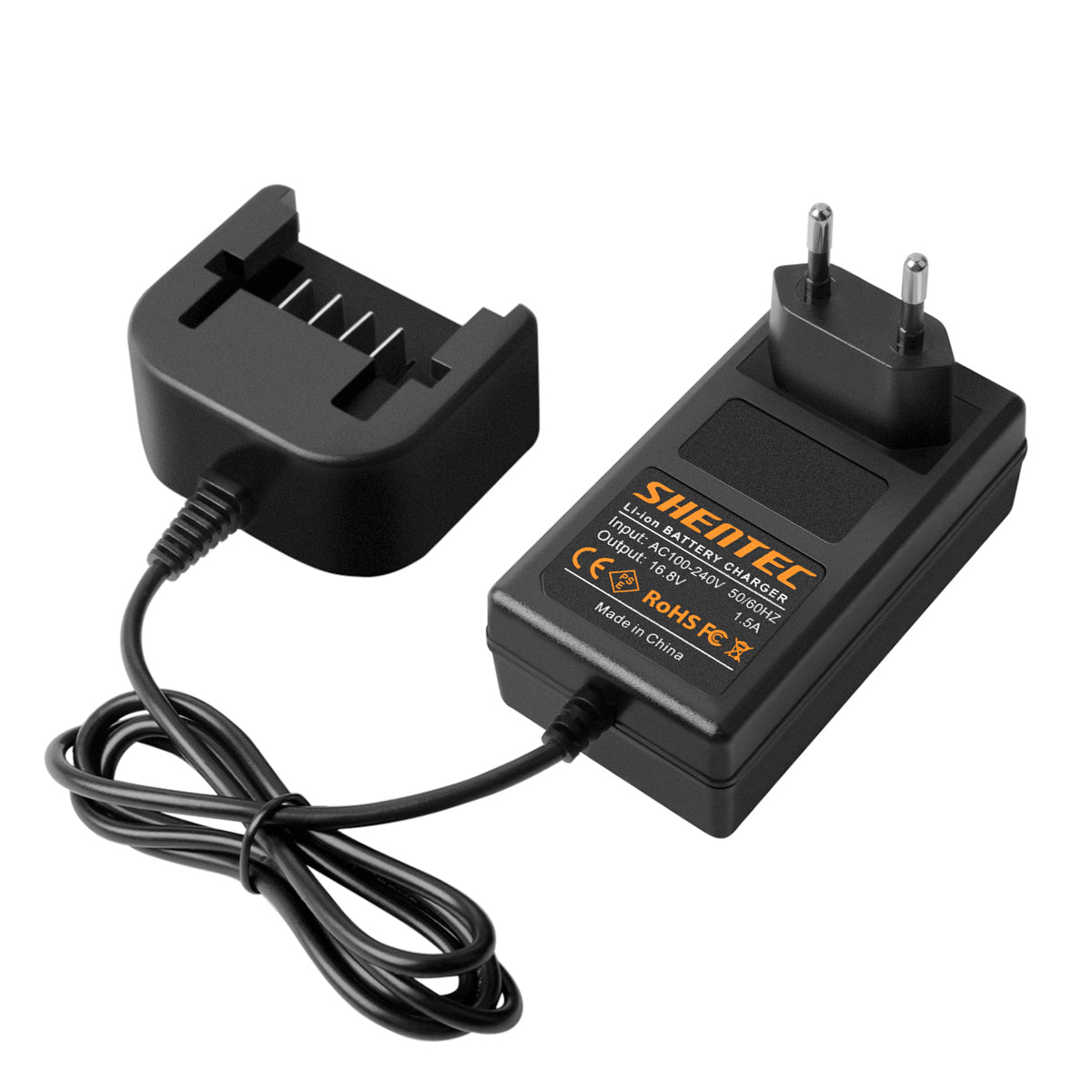 SHENTEC Caricabatterie Li-ion 14.4V per Black&Decker BL1314 LB16 ASL148KB LDX120C LST220