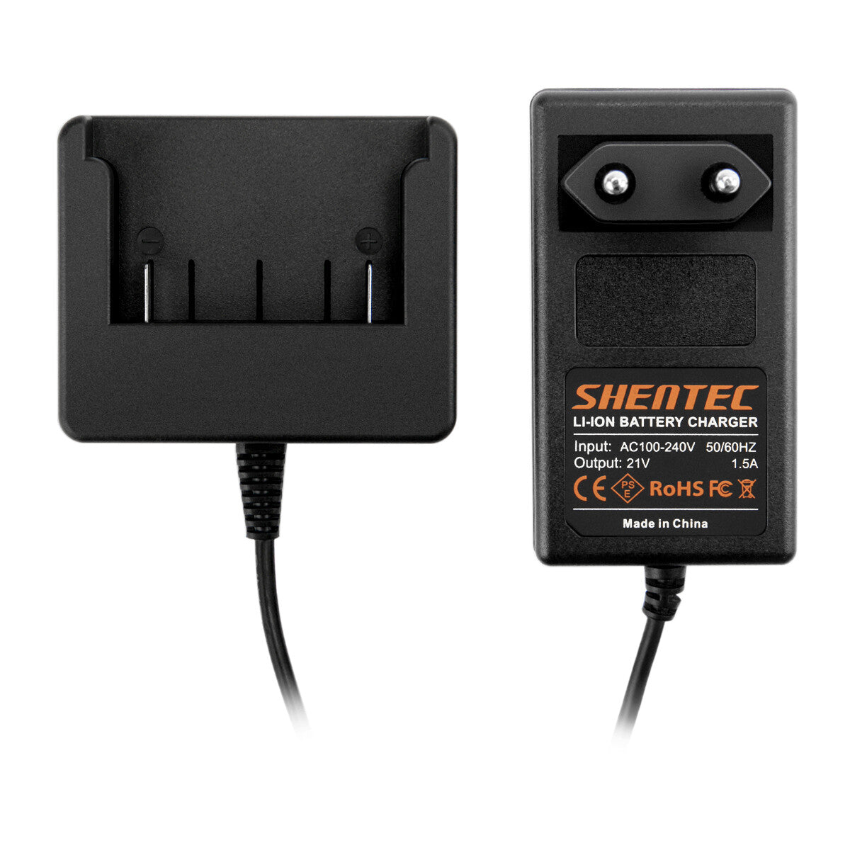 SHENTEC Caricabatterie 18V Li-Ion Per BOSCH BAT609 BAT609G BAT610 BAT618 17618