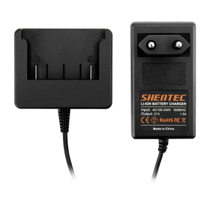 SHENTEC Caricabatterie 18V Li-Ion Per BOSCH BAT609 BAT609G BAT610 BAT618 17618