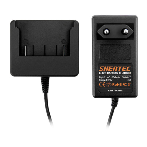 SHENTEC Caricabatterie 18V Li-Ion Per BOSCH BAT609 BAT609G BAT610 BAT618 17618