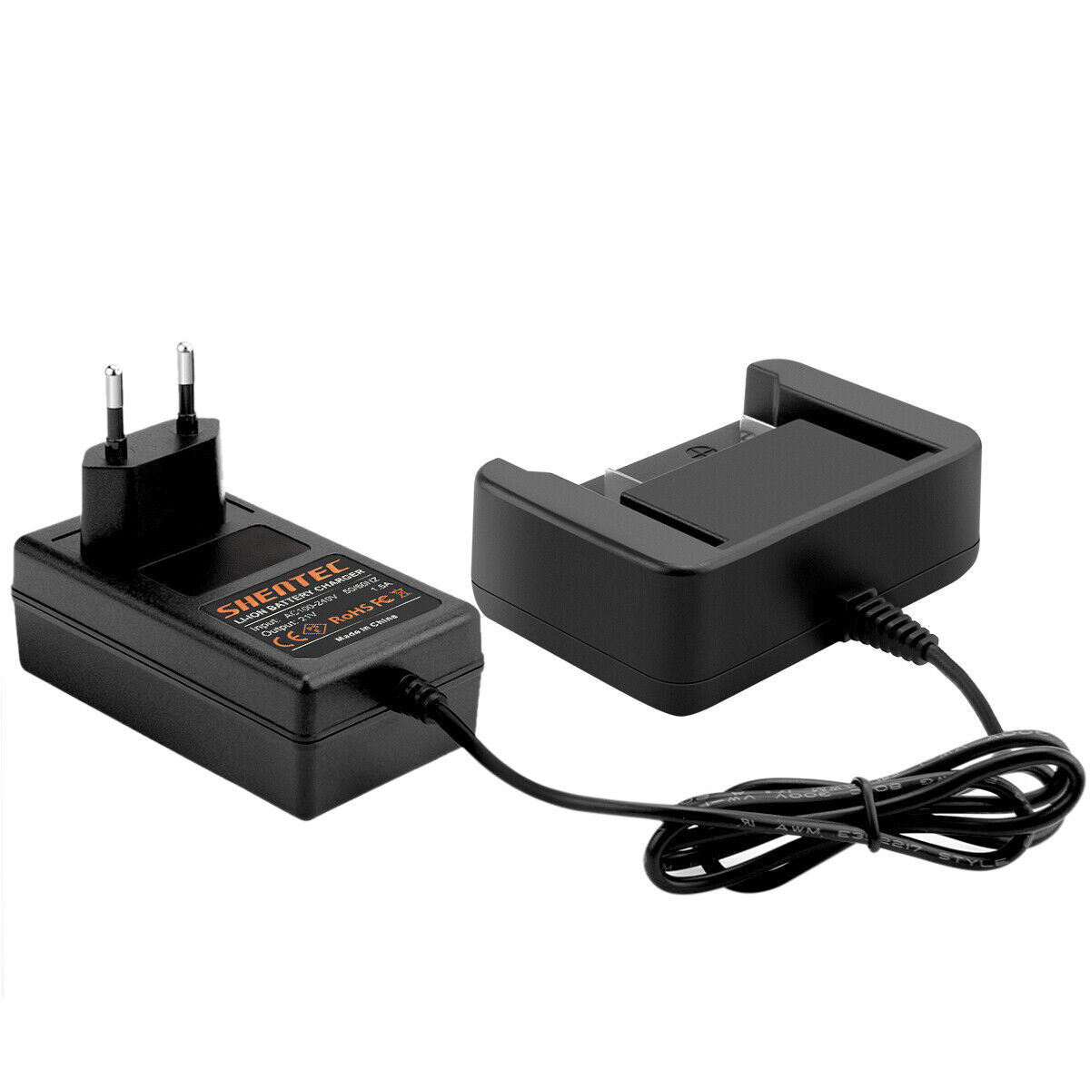 SHENTEC Caricabatterie per batteria Li-ion 18V per Hitachi BSL1815 BSL1830 330068 330557 330067